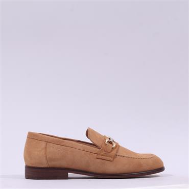Wonders Classic Link Suede Loafer - Sand Suede
